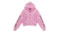 Pink CuttinUp Jacket with paisley pattern on a white background